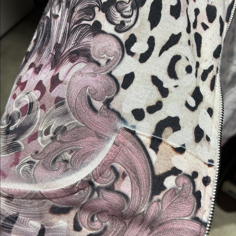 Chicos Printed full Zip-Front Women's Jacket in Black and Pink. Chico 2 medium? - Picture 12 of 12